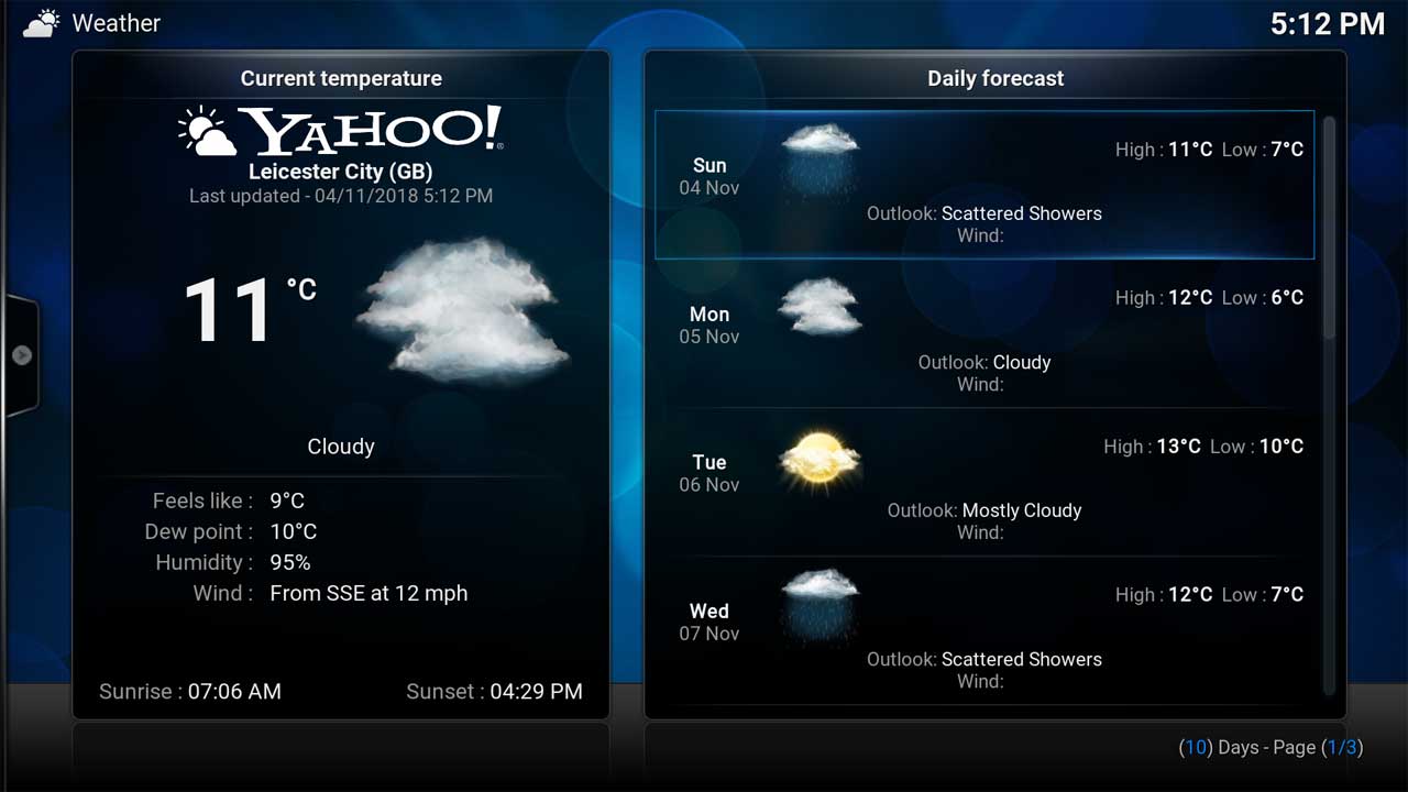 Yahoo Weather